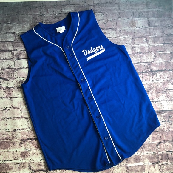 Team Apparel Other - Dodgers men’s sleeveless button up jersey XL